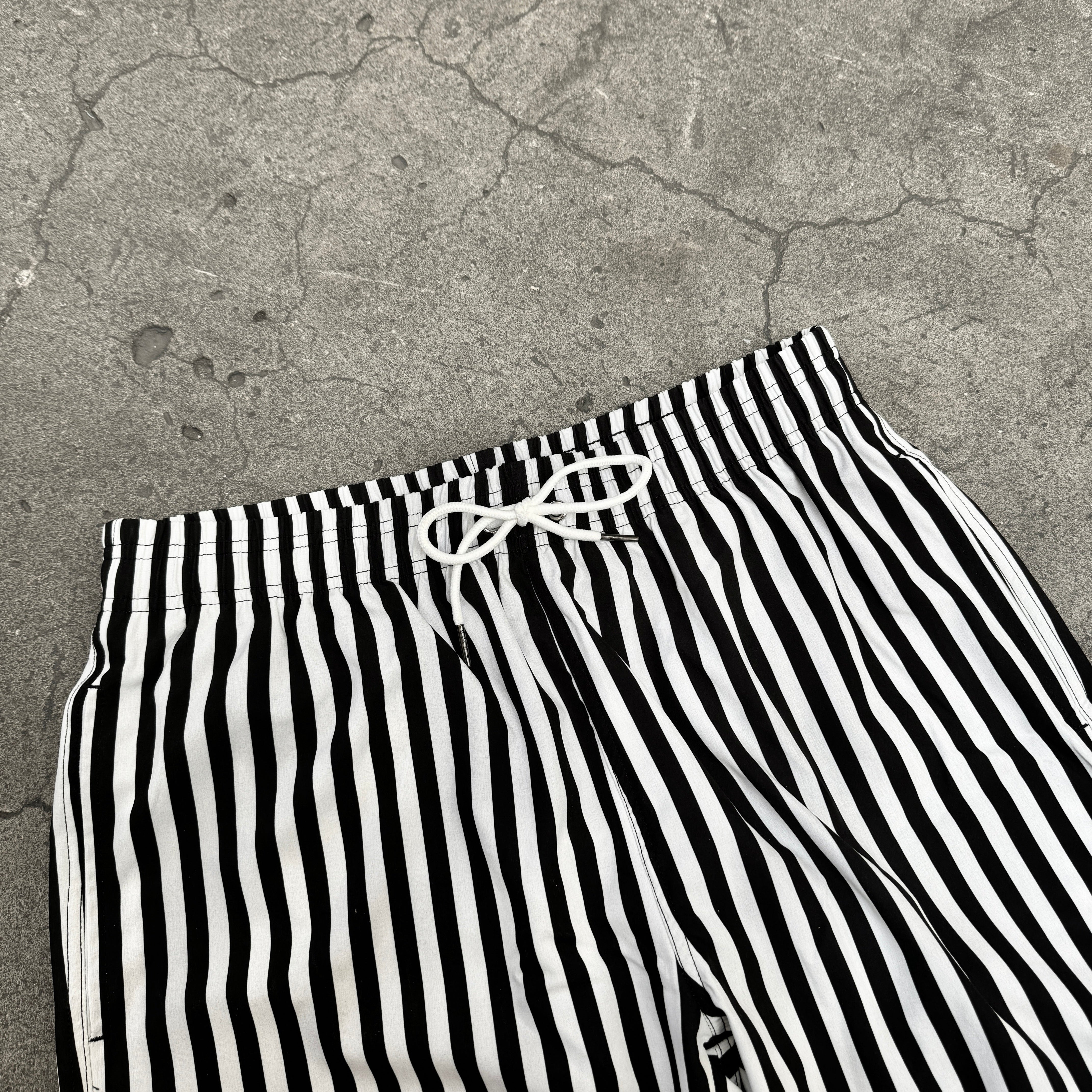 STRIPED SWIM SHORTS