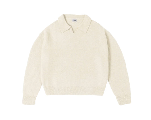 MOHAIR POLO CREME