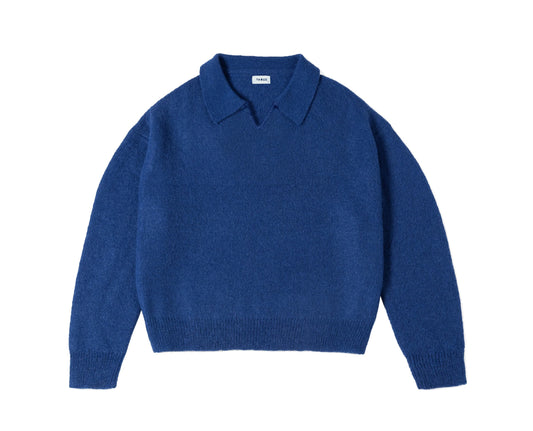 MOHAIR POLO BLUE