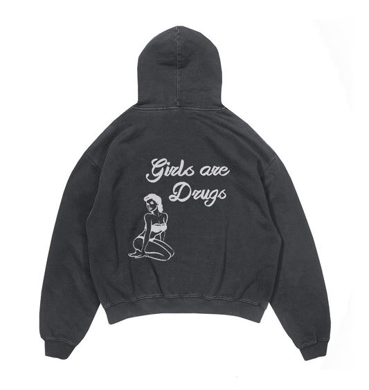 GIRLS ARE DRUGS PUFF HOODIE