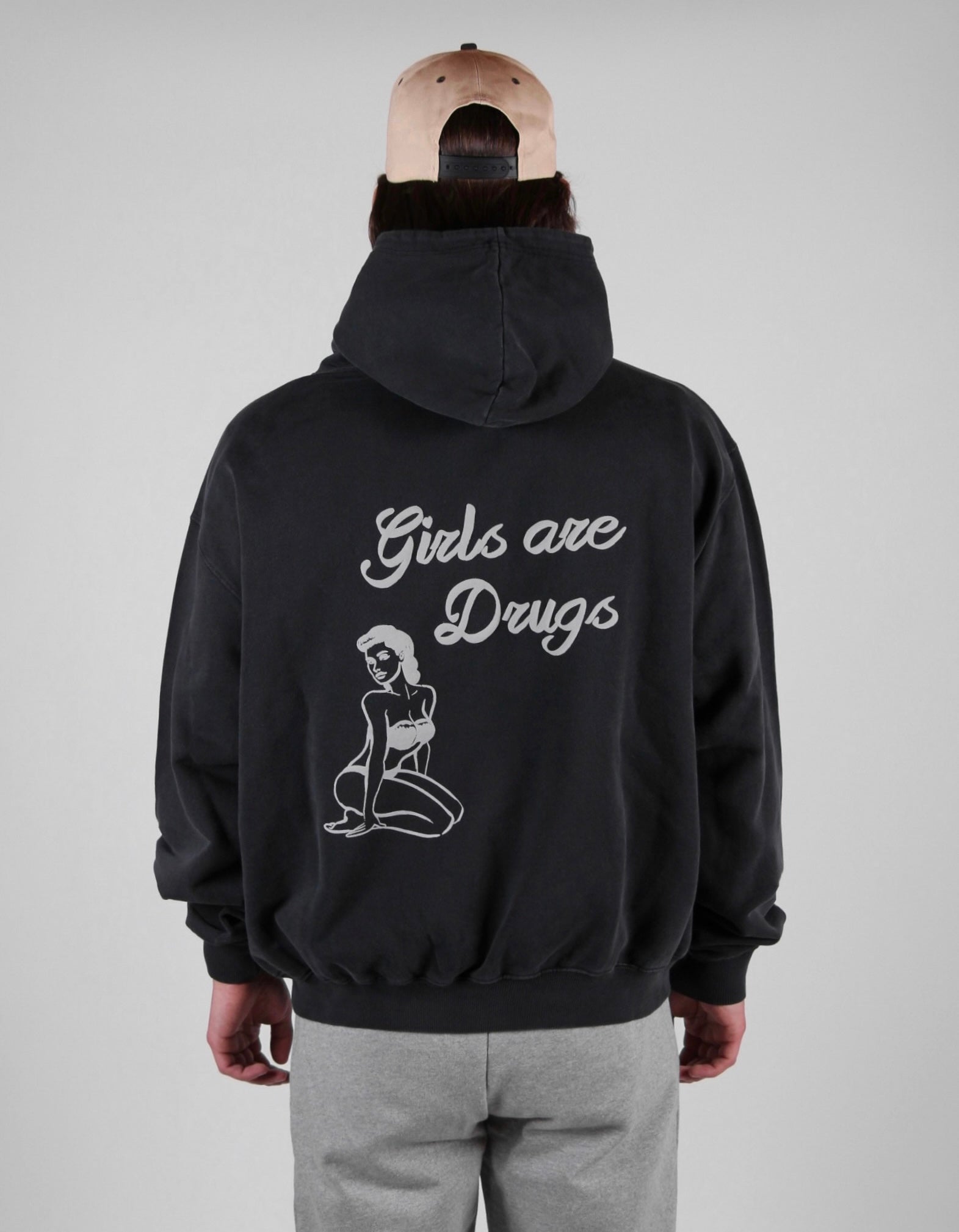 GIRLS ARE DRUGS PUFF HOODIE