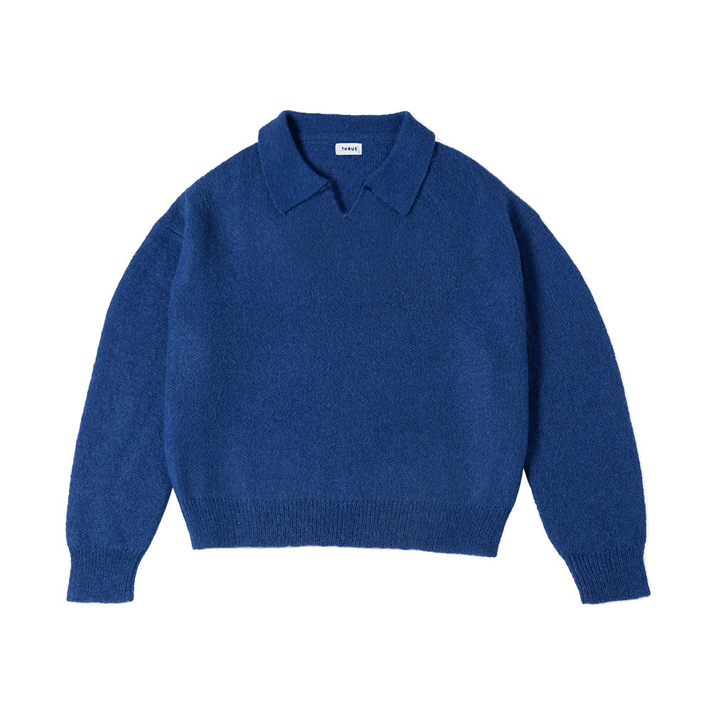 MOHAIR POLO BLUE