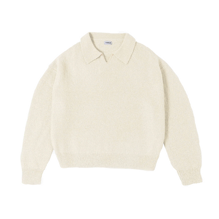 MOHAIR POLO CREME