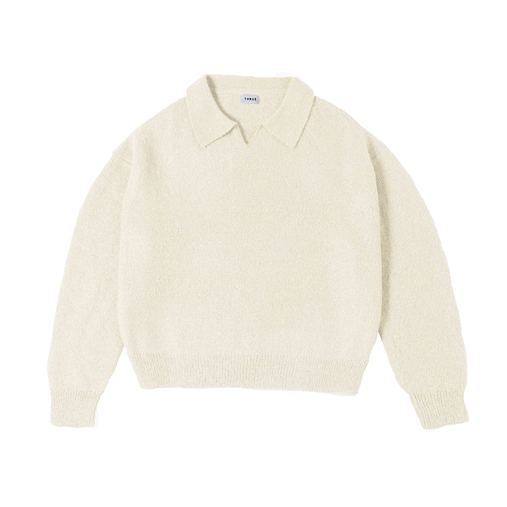 MOHAIR POLO CREME